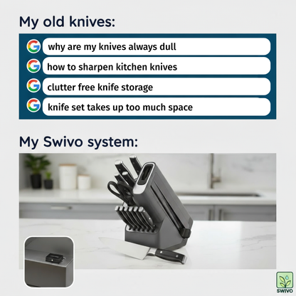 Swivo AlwaysSharp 12-Piece Premium Knife System