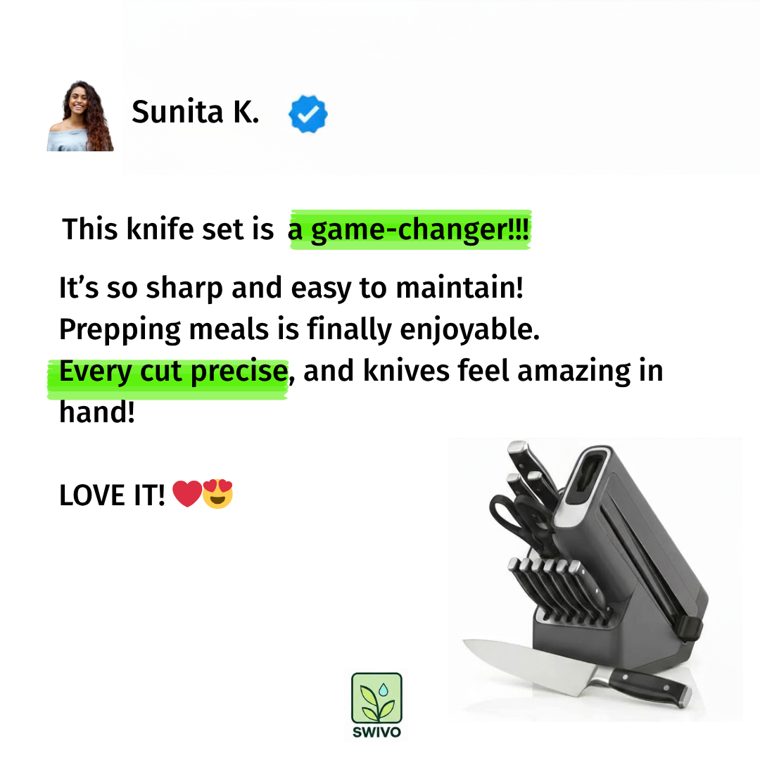 Swivo AlwaysSharp 12-Piece Premium Knife System