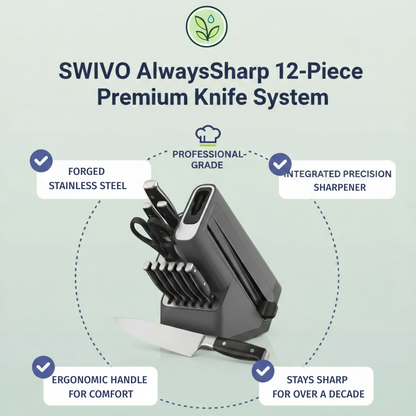 Swivo AlwaysSharp 12-Piece Premium Knife System