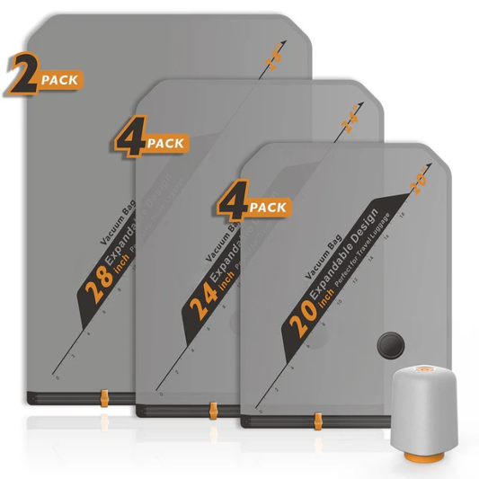 Swivo reinvented vacuum pump + 10 Thick PA+PE bags with dual-zipper sealing