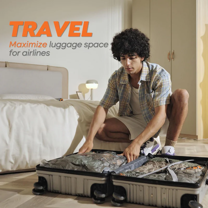 Swivo reinvented vacuum pump + 10 Thick PA+PE bags with dual-zipper sealing